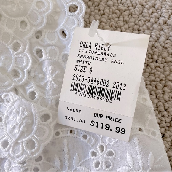 orla kiely Embroidery Anglaise Sleeveless Top - Picture 7 of 12